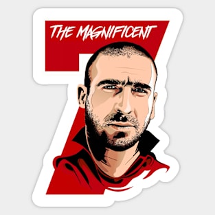 Mancs Gone Mad - Eric Cantona - THE MAGNIFICENT 7 Sticker